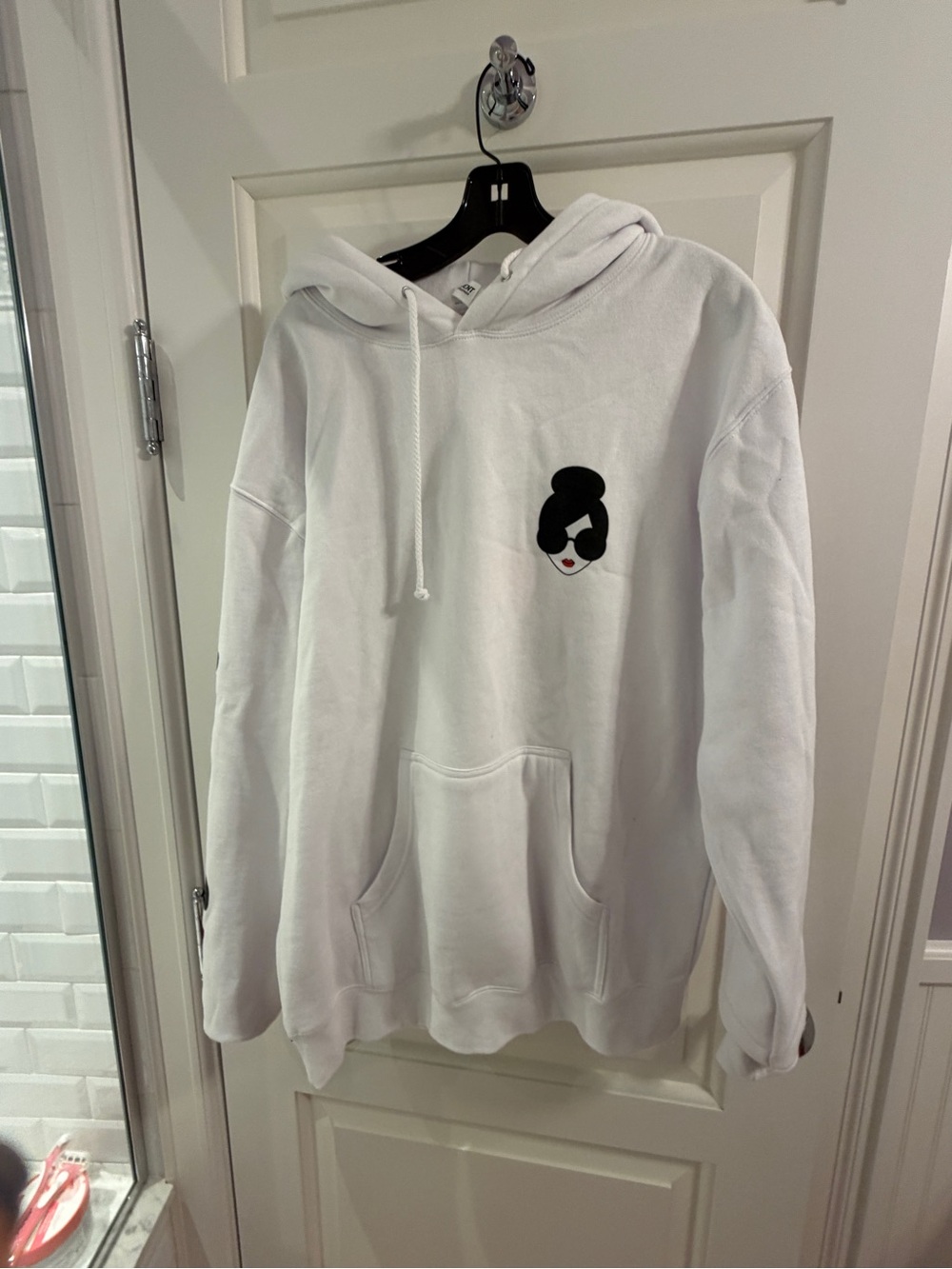 Hoodie with Minimal Graphic
